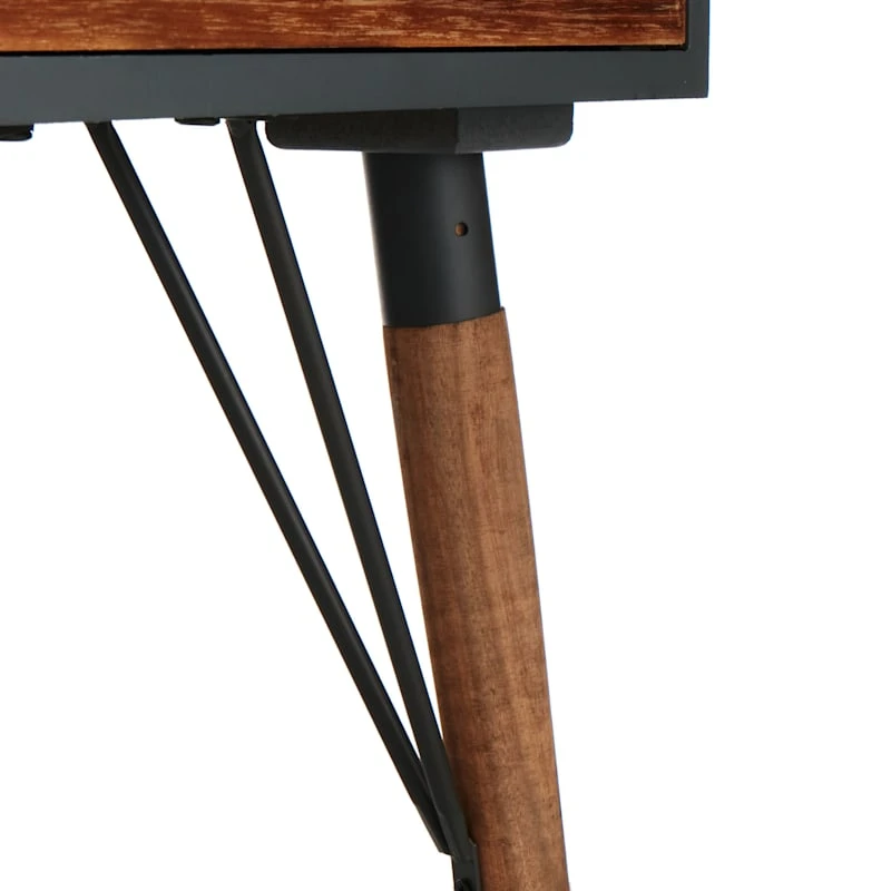1-Drawer Wood & Metal Table - Image 4