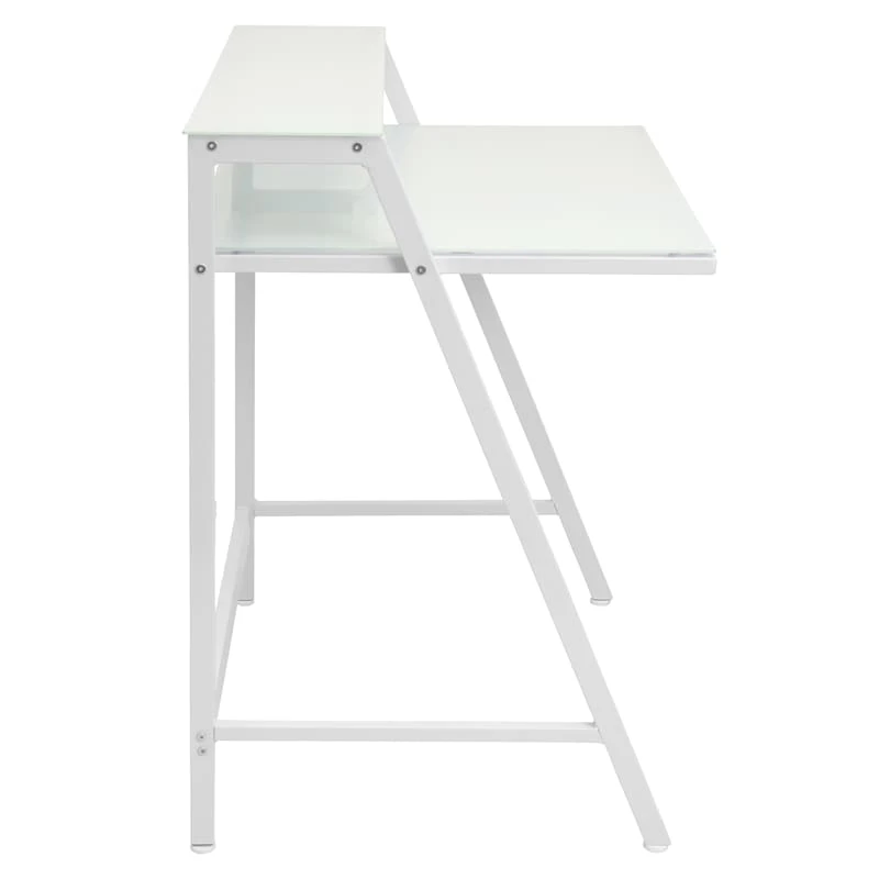 2-Tier Lola Desk, White - Image 3