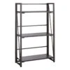 3-Tier Vienna Folding Bookshelf, Grey