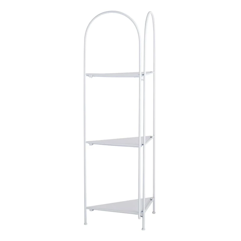 Alice Folding Corner Shelf, White - Image 2