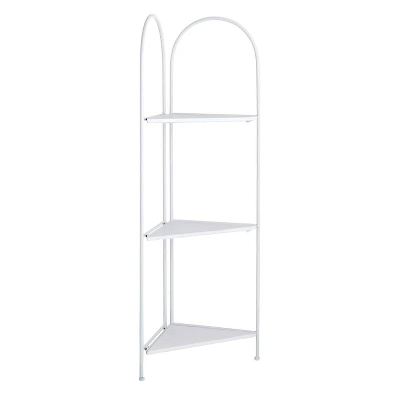 Alice Folding Corner Shelf, White
