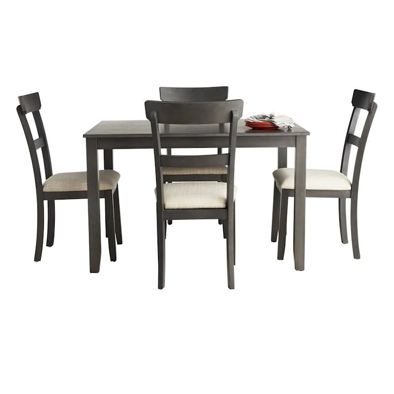 Anderson 5-Piece Dining Set, Grey