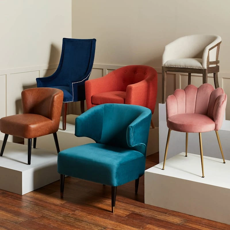 Aura Green Velvet Wrap Around Armchair With Brass Capped Legs - Image 4