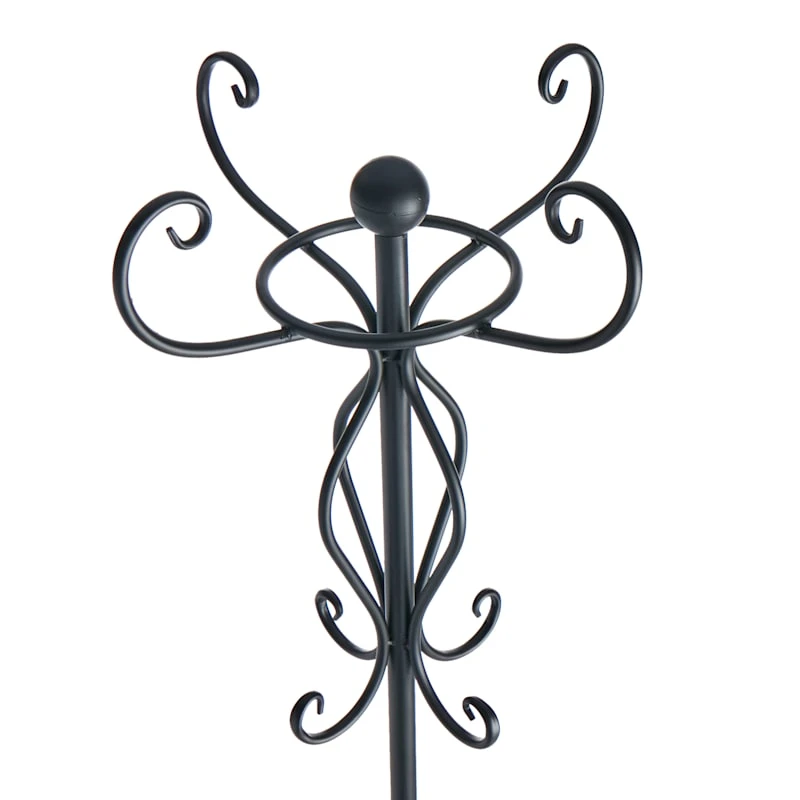 Black Metal Coat Rack - Image 2