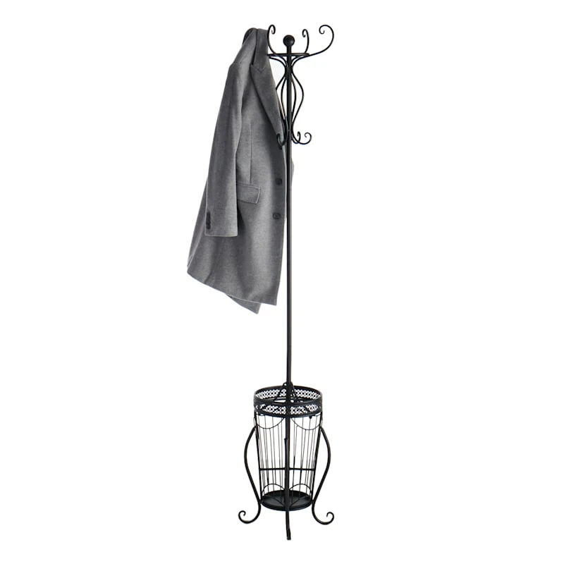 Black Metal Coat Rack - Image 4