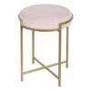 Blair Pink & Gold Stool, 20"