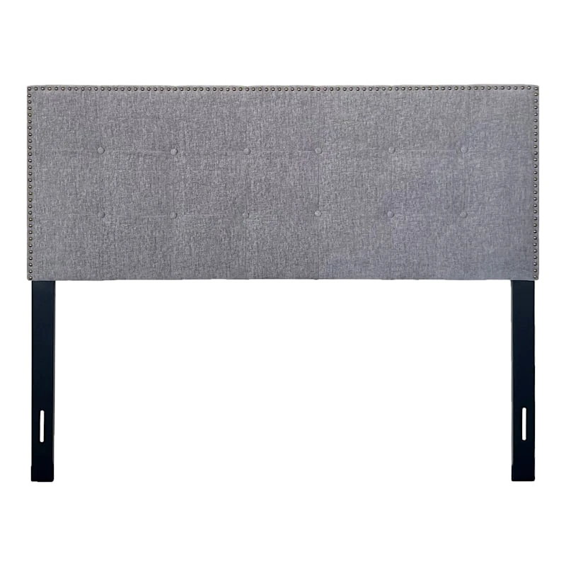 Brian Cement Grey Headboard, Queen