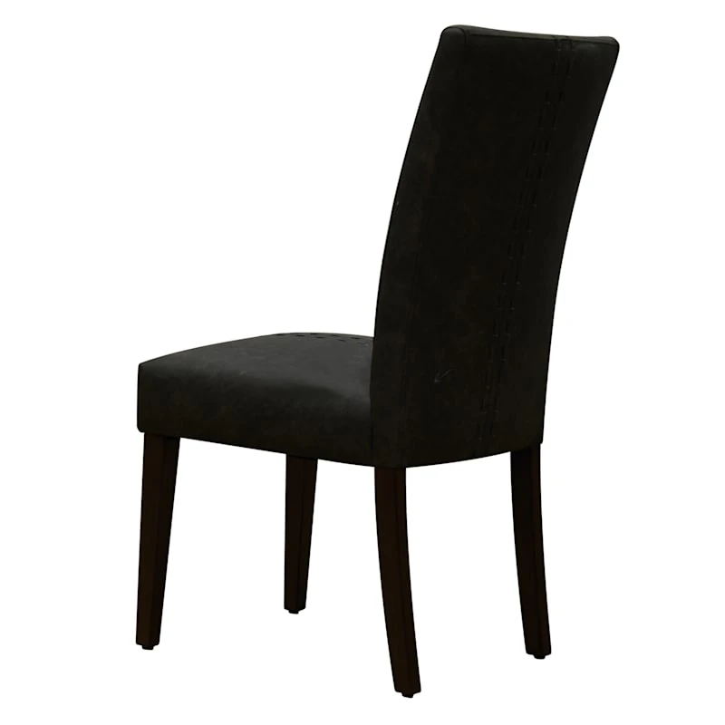 Brown Baseball Stitch Dining Chair - Image 3