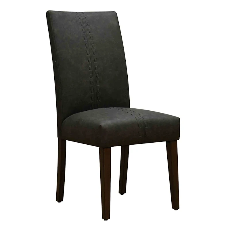 Brown Baseball Stitch Dining Chair