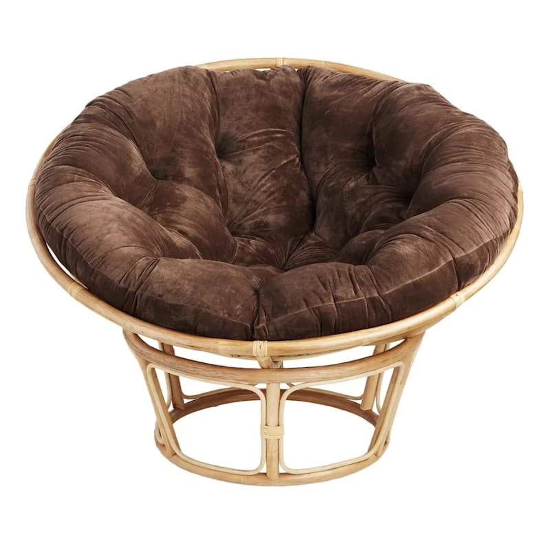 Classic Papasan Cushion, Chocolate - Image 2