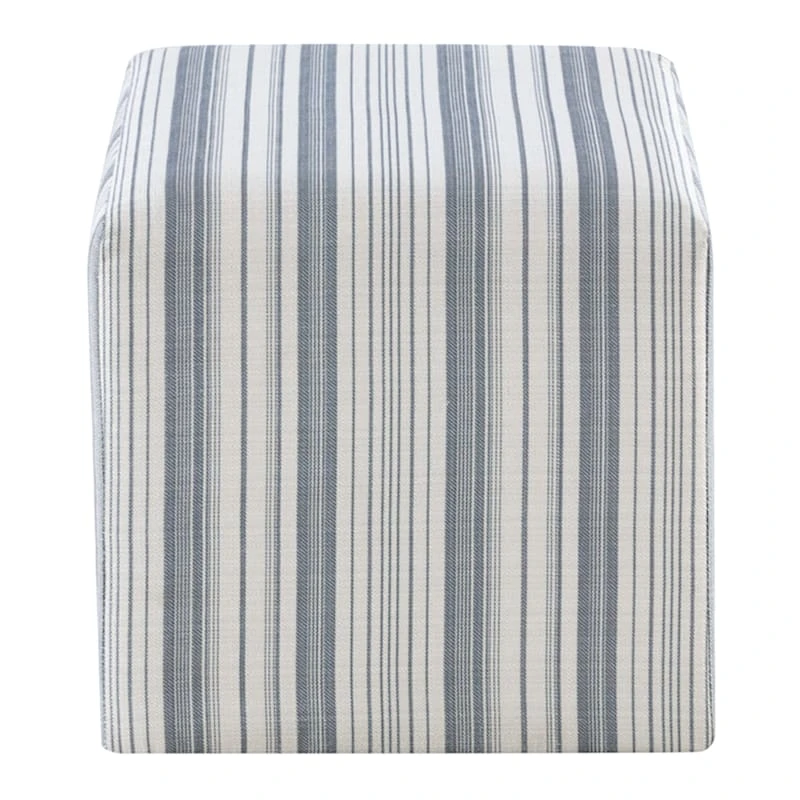Cottage Striped Ottoman - Image 2