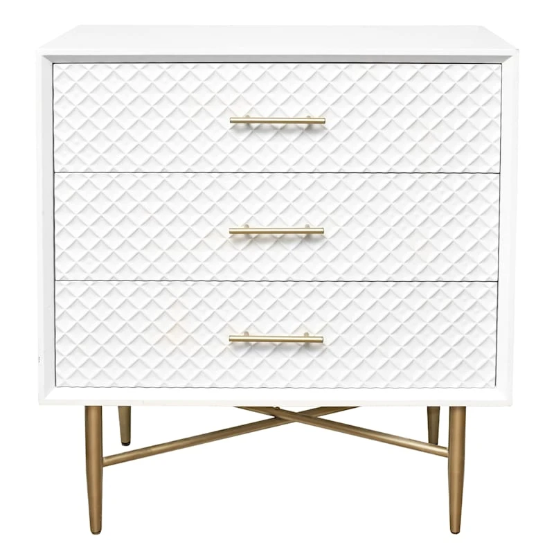 Crosby St 3-Drawer Studio Cabinet, White - Image 2