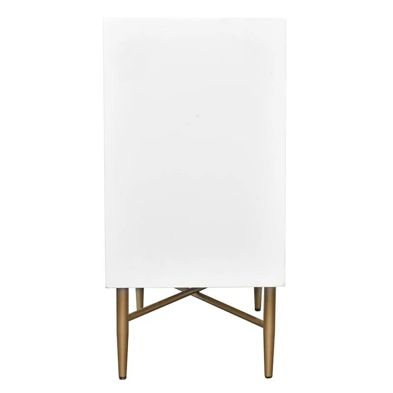 Crosby St 3-Drawer Studio Cabinet, White - Image 3