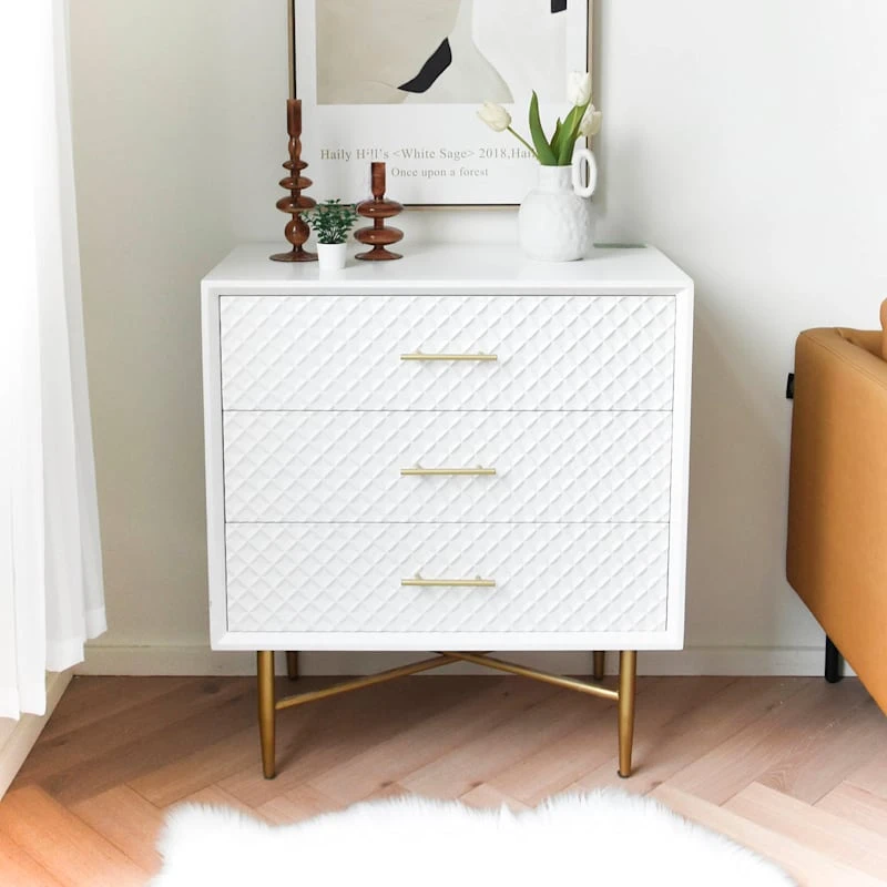 Crosby St 3-Drawer Studio Cabinet, White - Image 6