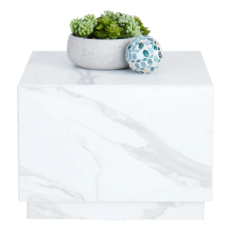 Crosby St Aspen Marble Accent Table - Image 3