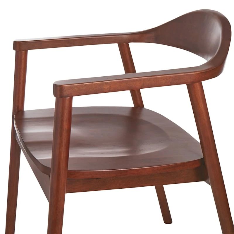 Crosby St Bishop Dining Chair, Brown - Image 3