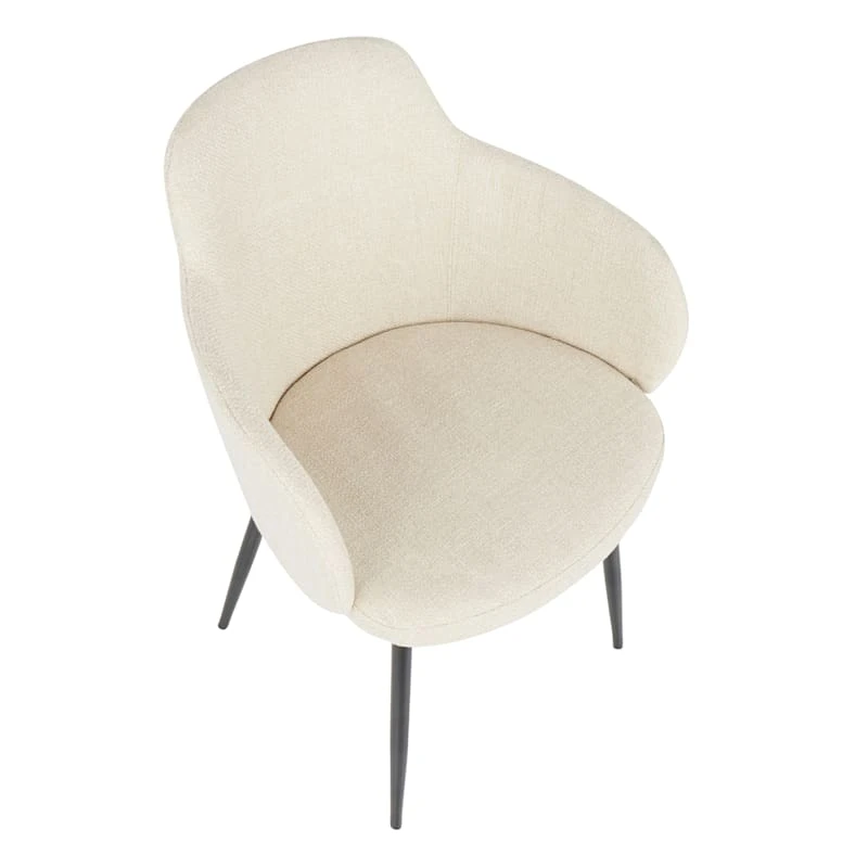 Crosby St Bryce Dining Chair, Cream - Image 6