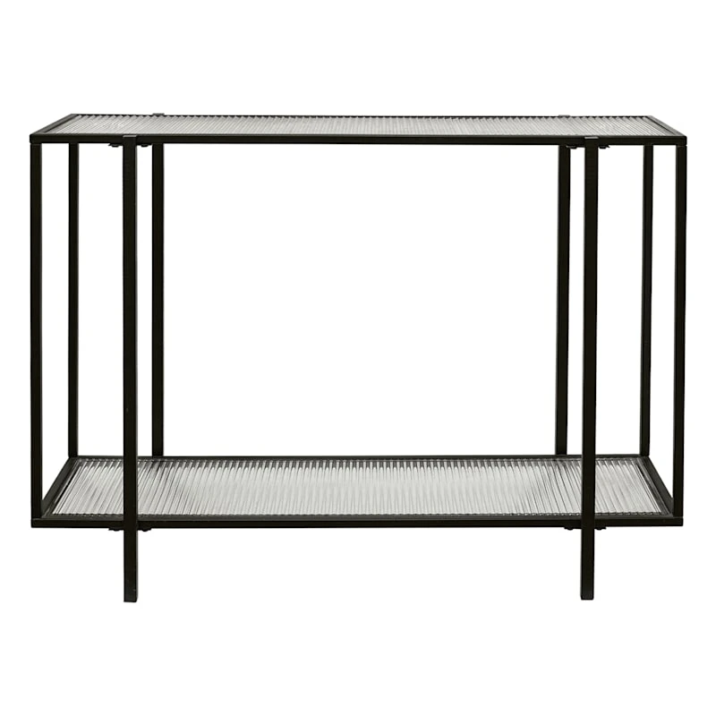Crosby St Cooper Metal Console Table, Black - Image 2