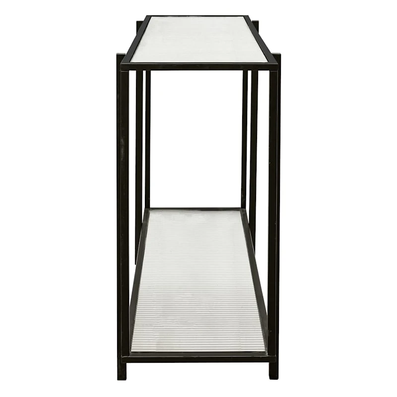 Crosby St Cooper Metal Console Table, Black - Image 3