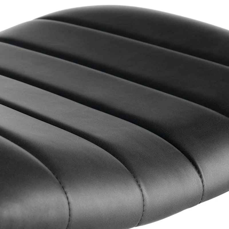 Crosby St Jude Black Backless Barstool, 30" - Image 4