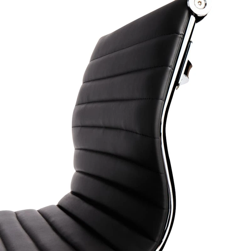 Crosby St Maxwell Adjustable Faux Leather Barstool, Grey - Image 3