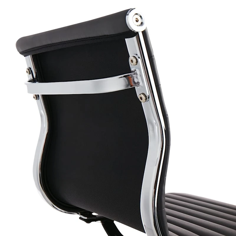 Crosby St Maxwell Adjustable Faux Leather Barstool, Grey - Image 4