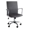 Crosby St Maxwell Adjustable Faux Leather Office Chair, Grey