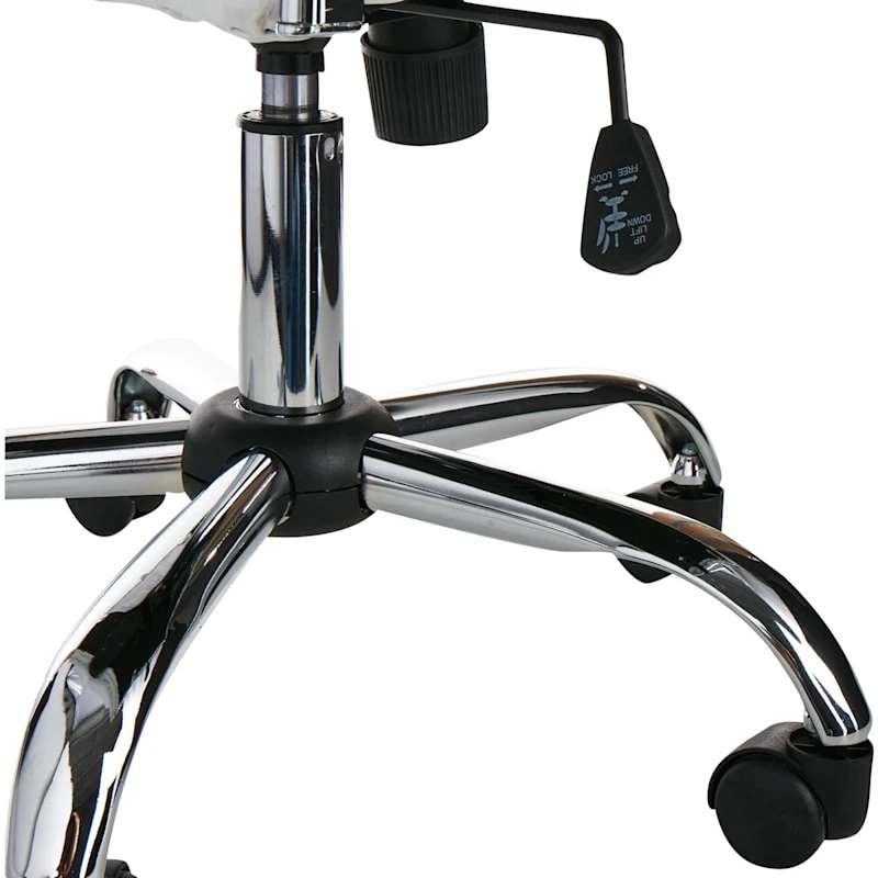 Crosby St Maxwell Adjustable Faux Leather Office Chair, White - Image 5