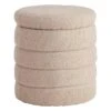 Crosby St Pax Taupe Boucle Storage Ottoman