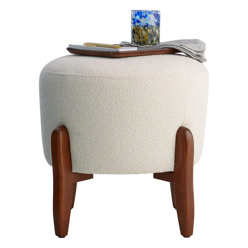 Crosby St Remi Round Ottoman - Image 2