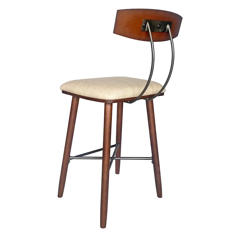 Davey Wooden Barstool - Image 3