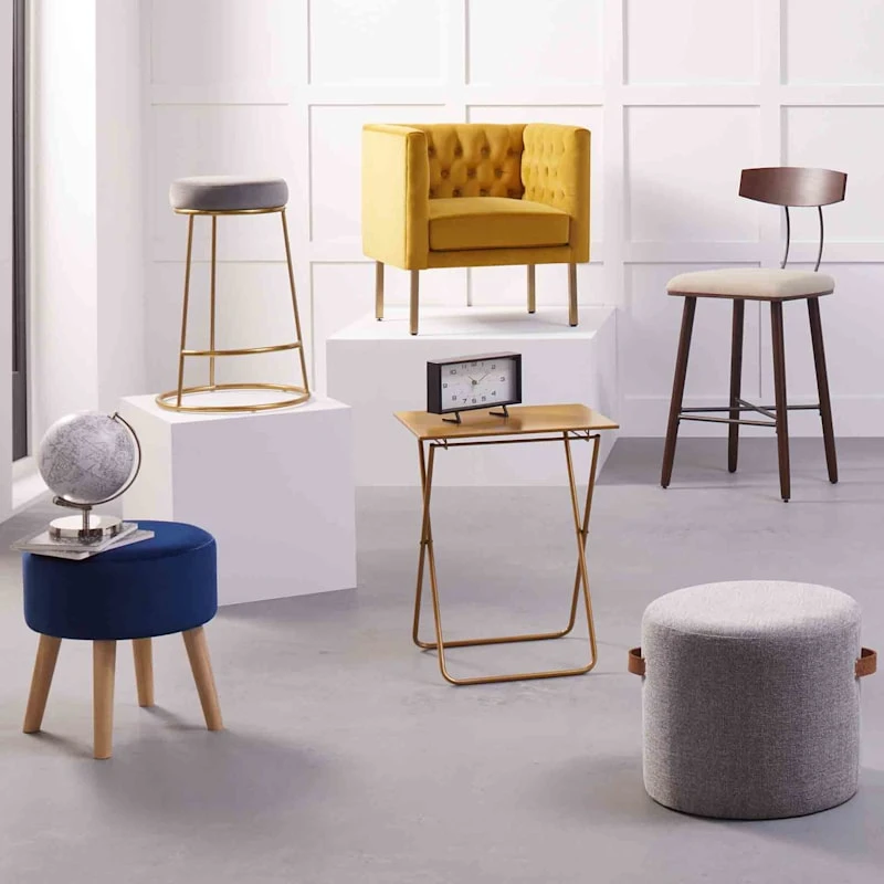 Davey Wooden Barstool - Image 5