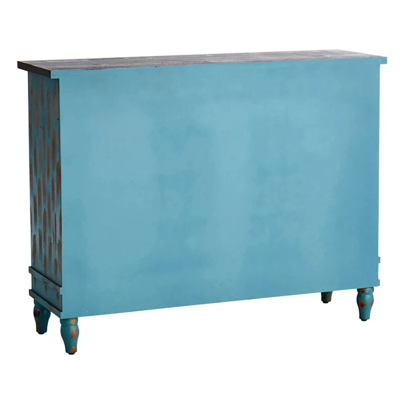 Found & Fable Northfield 3-Door Distressed Cabinet - Image 2