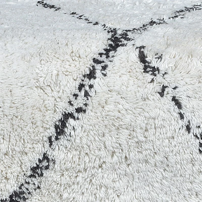 Found & Fable Zuri Cream & Black Tufted Bench - Image 6