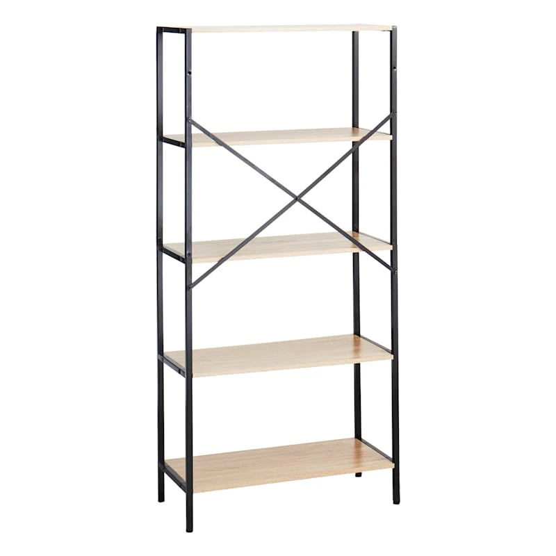 Honeybloom 4-Tier Burnaby Wood & Metal Shelf - Image 2
