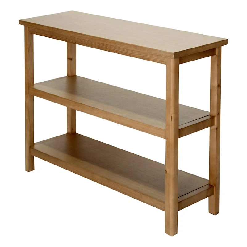 Honeybloom Miller 3-Shelf Wooden Console Table
