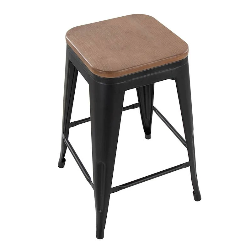 Honeybloom Westfield Counter Stool, Black - Image 4
