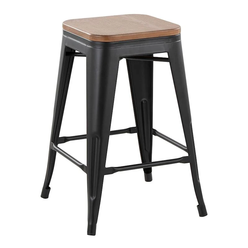 Honeybloom Westfield Counter Stool, Black