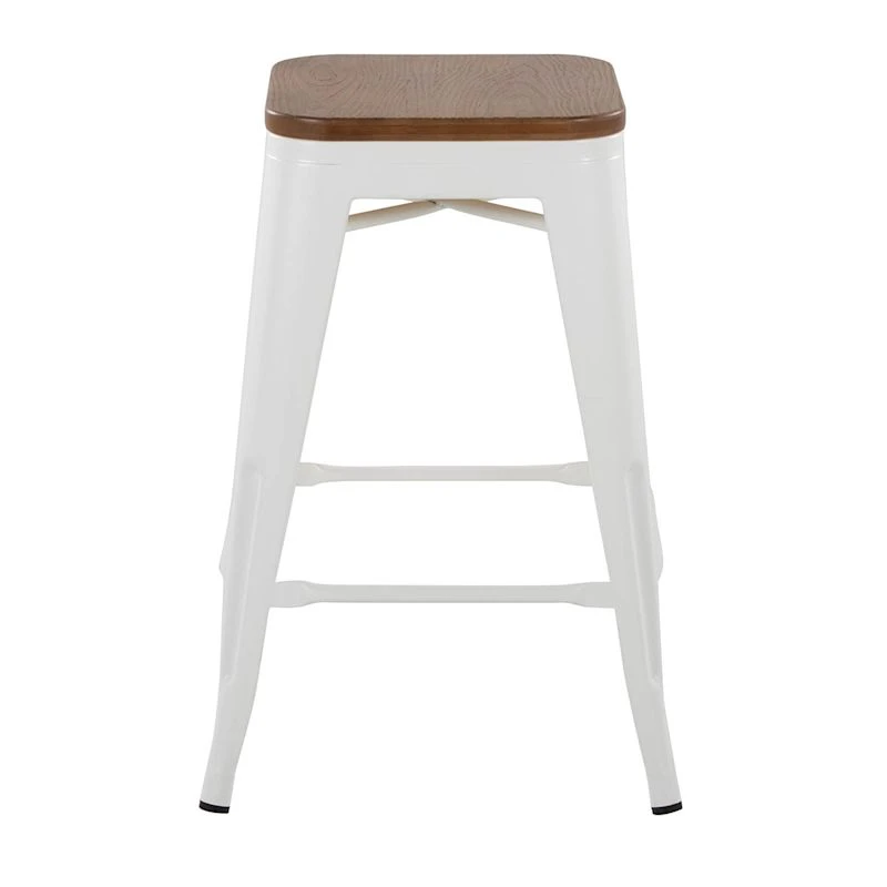 Honeybloom Westfield Counter Stool, White - Image 2