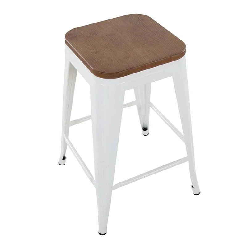 Honeybloom Westfield Counter Stool, White - Image 4