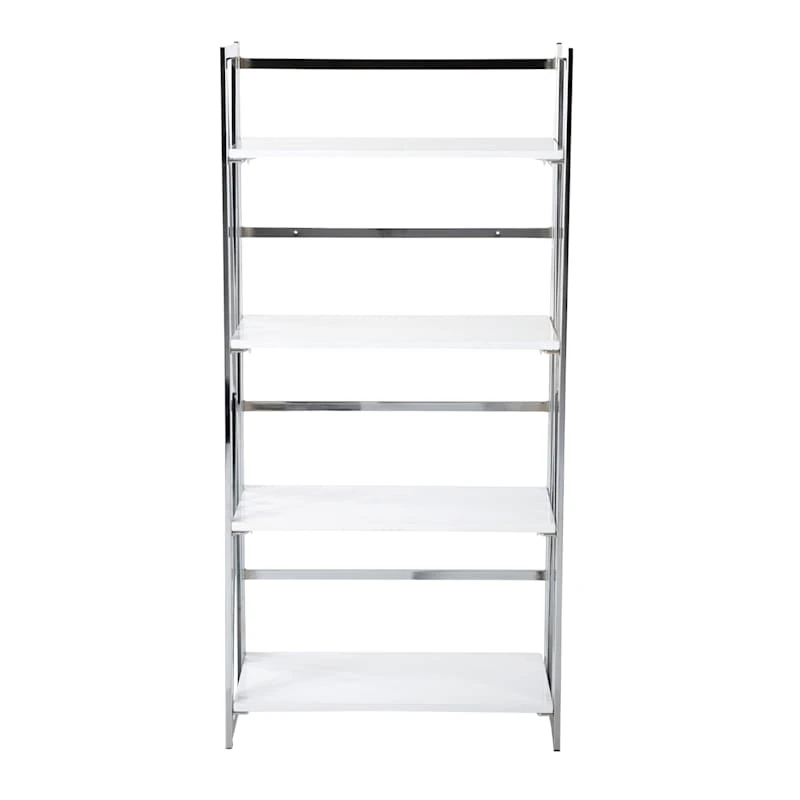 Laila Ali Astrid Chrome Bookshelf - Image 2