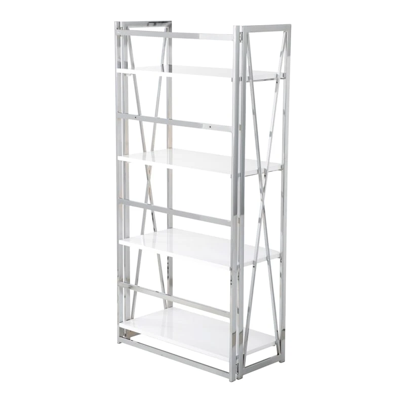 Laila Ali Astrid Chrome Bookshelf - Image 3