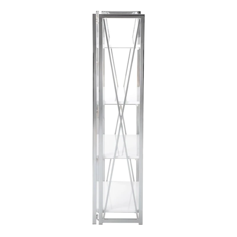 Laila Ali Astrid Chrome Bookshelf - Image 4