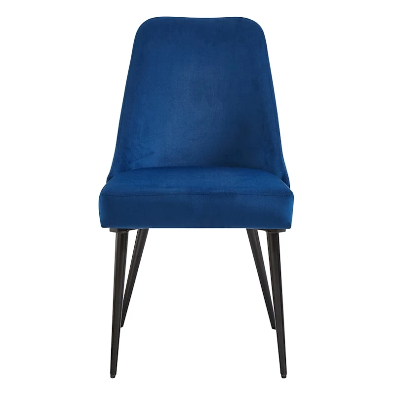 Mereen Indigo Velvet Dining Chair - Image 2