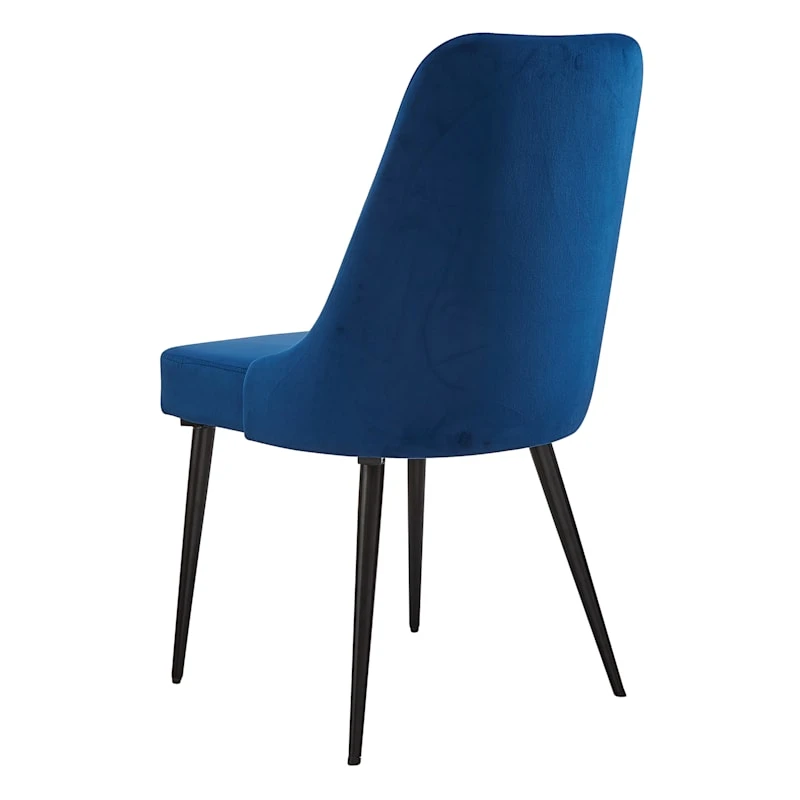 Mereen Indigo Velvet Dining Chair - Image 3