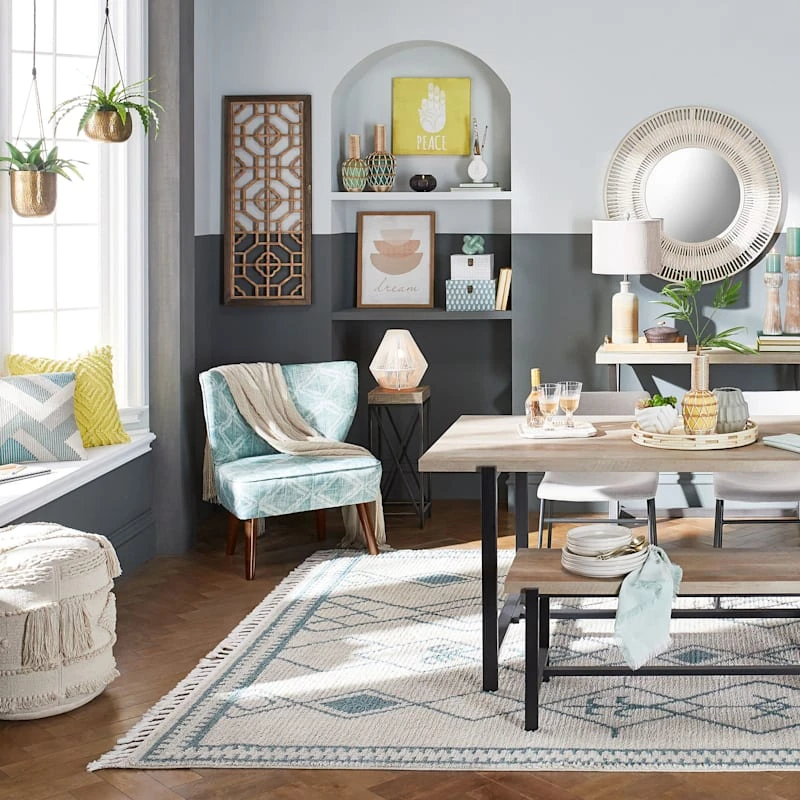 Nala Handwoven Fringe Round Pouf - Image 2