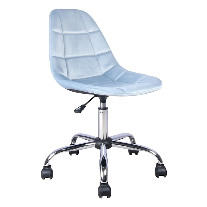 Olivia Office Chair, Blue Velvet - Image 2