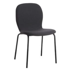 Preston Stackable Dining Chair, Charcoal