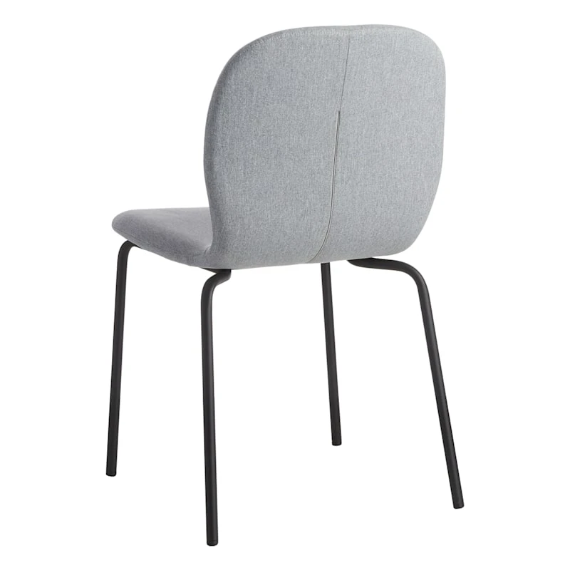 Preston Stackable Dining Chair, Light Grey - Image 2