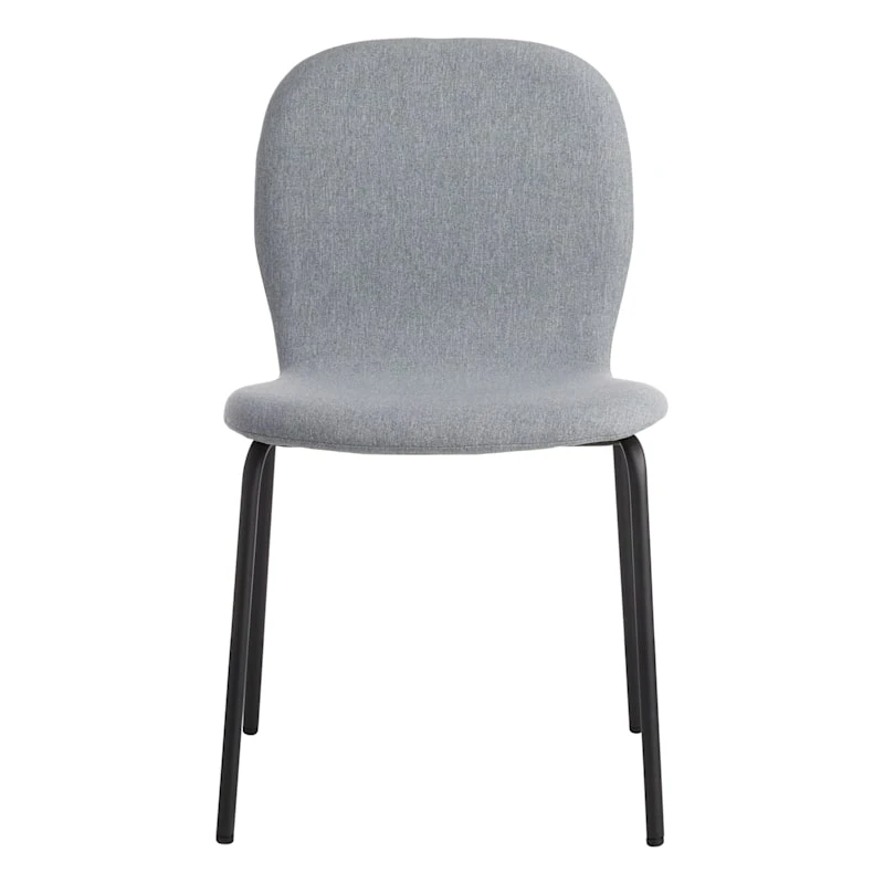 Preston Stackable Dining Chair, Light Grey - Image 3
